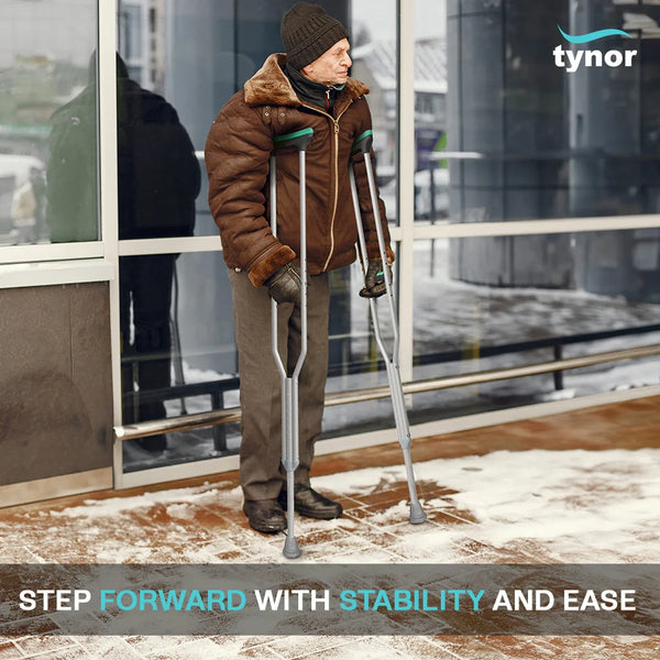 Tynor Auxiliary Crutch L21 | Underarm Crutches (Pair) — view 5