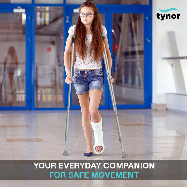 Tynor Auxiliary Crutch L21 | Underarm Crutches (Pair) — view 6