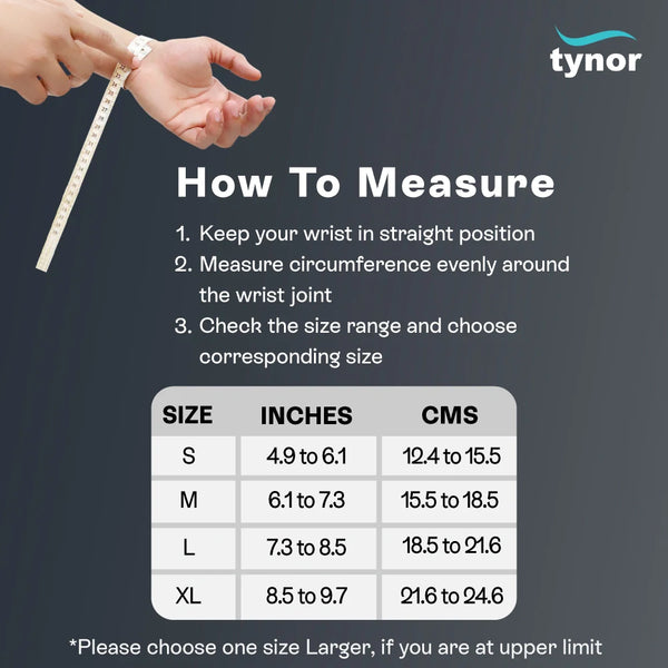 Tynor Wrist Splint Ambidextrous E43 | Universal Left Right Wrist Splint