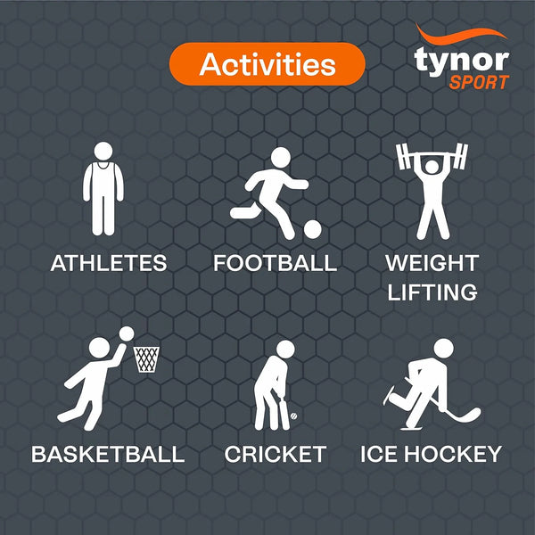 Neon orange Air Pro ankle binder for athletes in football, weightlifting, basketball, cricket