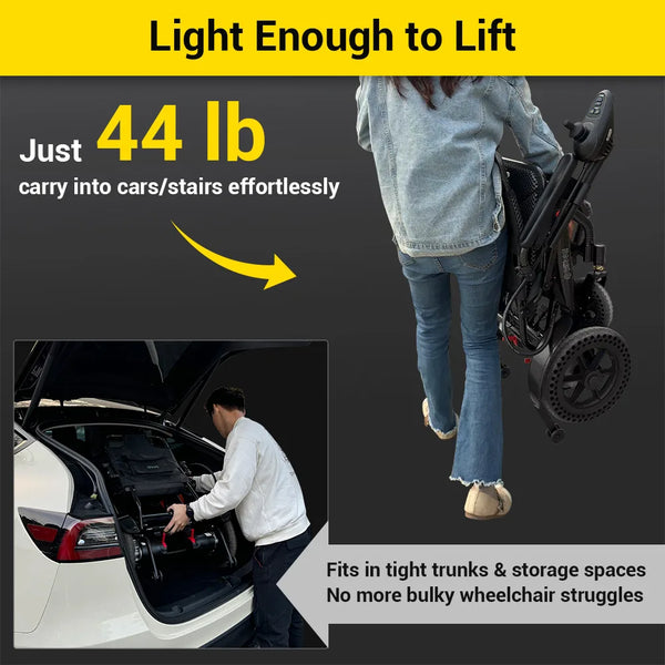 Easwe B20 folding electric wheelchair, NDIS mobility aid, Australia – view 14