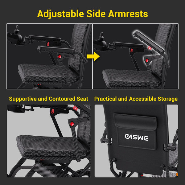 Easwe E10 Folding Electric Wheelchair | NDIS | Australia