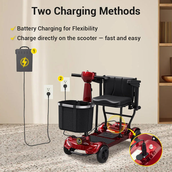 Easwe M10 foldable 4-wheel mobility scooter, NDIS, Australia – view 15