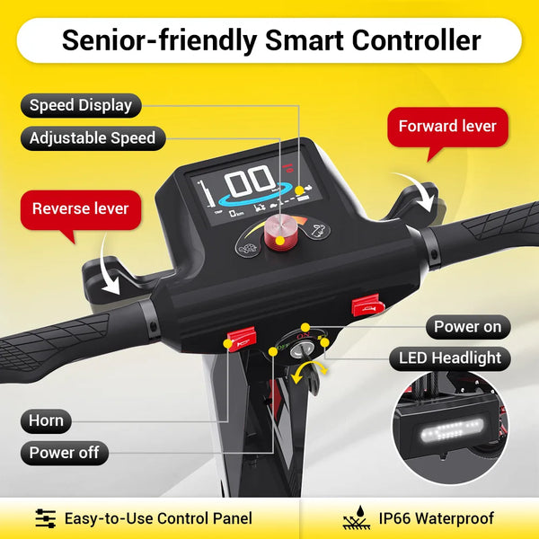 Easwe M20 carbon fibre foldable mobility scooter, NDIS, Australia – view 18