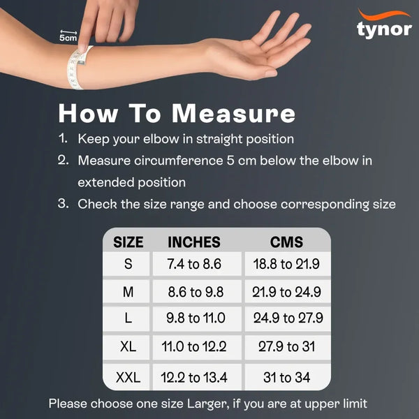 Tynor Elbow Support Air | Neon Orange Sports Elbow Support