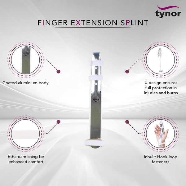 Tynor Finger Extension Splint F03 | Aluminium Finger Splint Australia