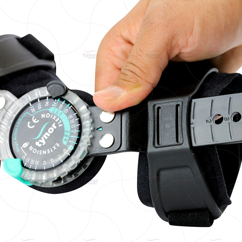 AHS Elbow ROM Brace- Hinged Elbow Brace for Post Op Elbow Fracture Rehabilitation, Right or Left-7