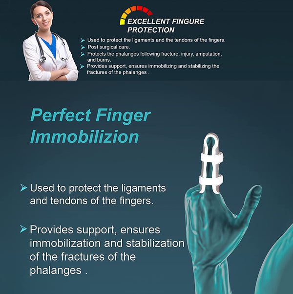 Tynor Finger Cot worn on finger for immobilisation