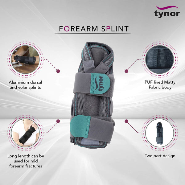 Tynor Forearm Splint E30 wrist and forearm support – view 2