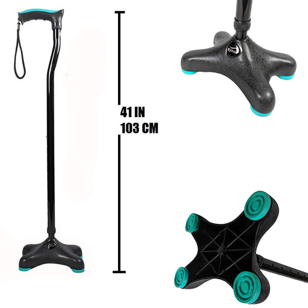 Tynor Quadra Walking Stick L36 | Soft Top Handle — view 6