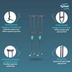Tynor Skipper Axilla Crutch L 49 | Adjustable Underarm Crutch — view 2