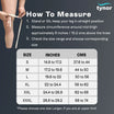 Tynor Knee Cap Pair D04 — size chart