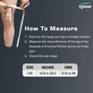 Tynor ROM Knee Brace 18" D10 — size chart