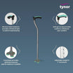 Tynor Walking Stick Trio L 44 | 3-Point Anti-Slip Cane — view 2