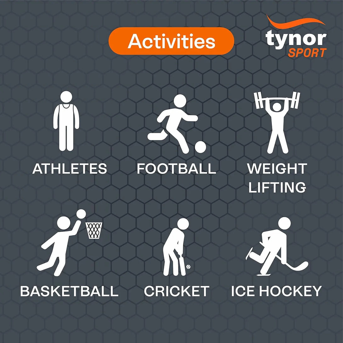 Neon orange Air Pro ankle binder for athletes in football, weightlifting, basketball, cricket