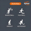 Neon orange Air Pro ankle support for basketball, football, cricket, and ice hockey athletes