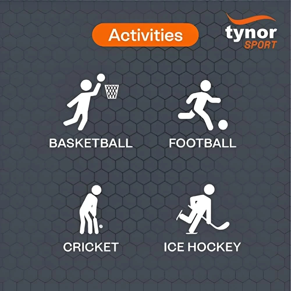 Neon orange Air Pro ankle support for basketball, football, cricket, and ice hockey athletes