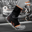 Feature view of neon orange Air Pro ankle support highlighting design and breathable materials