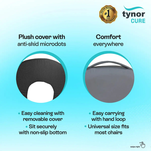 Tynor Round Ring Cushion Seat I72 | Coccyx & Tailbone Cushion — view 4