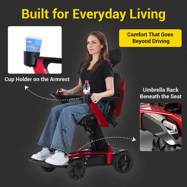 Easwe L10 luxury electric wheelchair with Mecanum wheels, NDIS, Australia – view 28