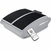 Step platform with remote control on a white background