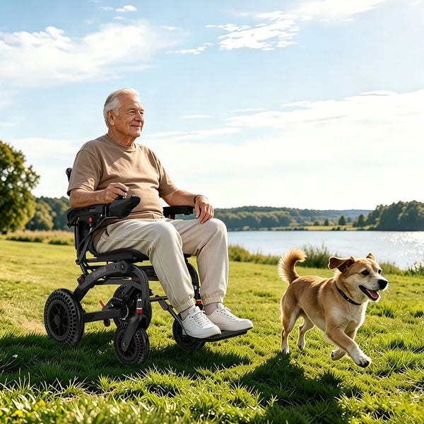Easwe B20 folding electric wheelchair, NDIS mobility aid, Australia – view 2