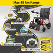 Easwe C30 carbon fibre folding electric wheelchair, NDIS, Australia – view 3