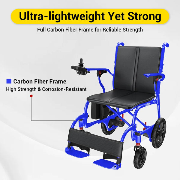 Easwe C30 carbon fibre folding electric wheelchair, NDIS, Australia – view 7