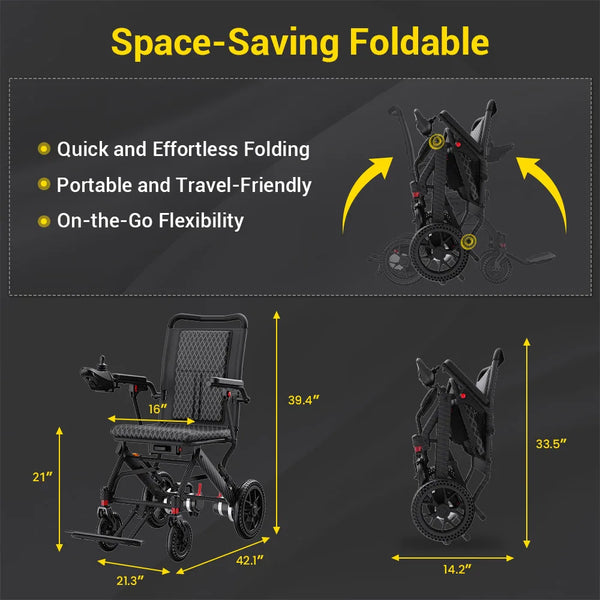 Easwe E10 Folding Electric Wheelchair | NDIS | Australia