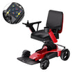 Easwe L10 electric wheelchair in Pearl Red with electric seat height adjustment and standard backrest, NDIS Australia