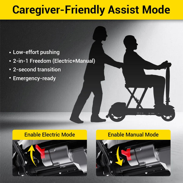 Easwe M20 carbon fibre foldable mobility scooter, NDIS, Australia – view 6