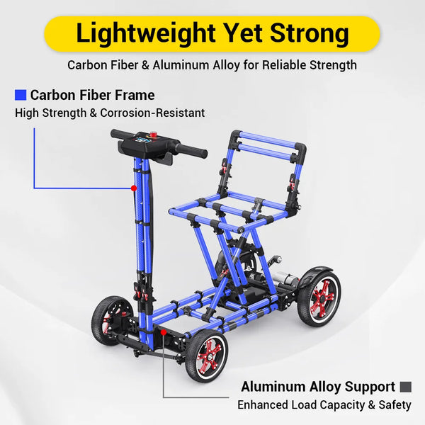Easwe M20 carbon fibre foldable mobility scooter, NDIS, Australia – view 7