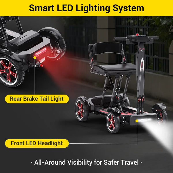 Easwe M20 carbon fibre foldable mobility scooter, NDIS, Australia – view 17
