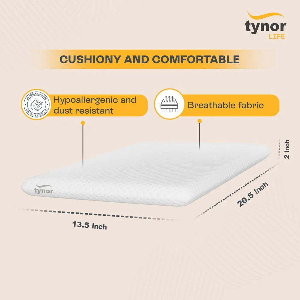 Elite Ortho memory foam child pillow offering cushiony comfort for restful and healthy sleep