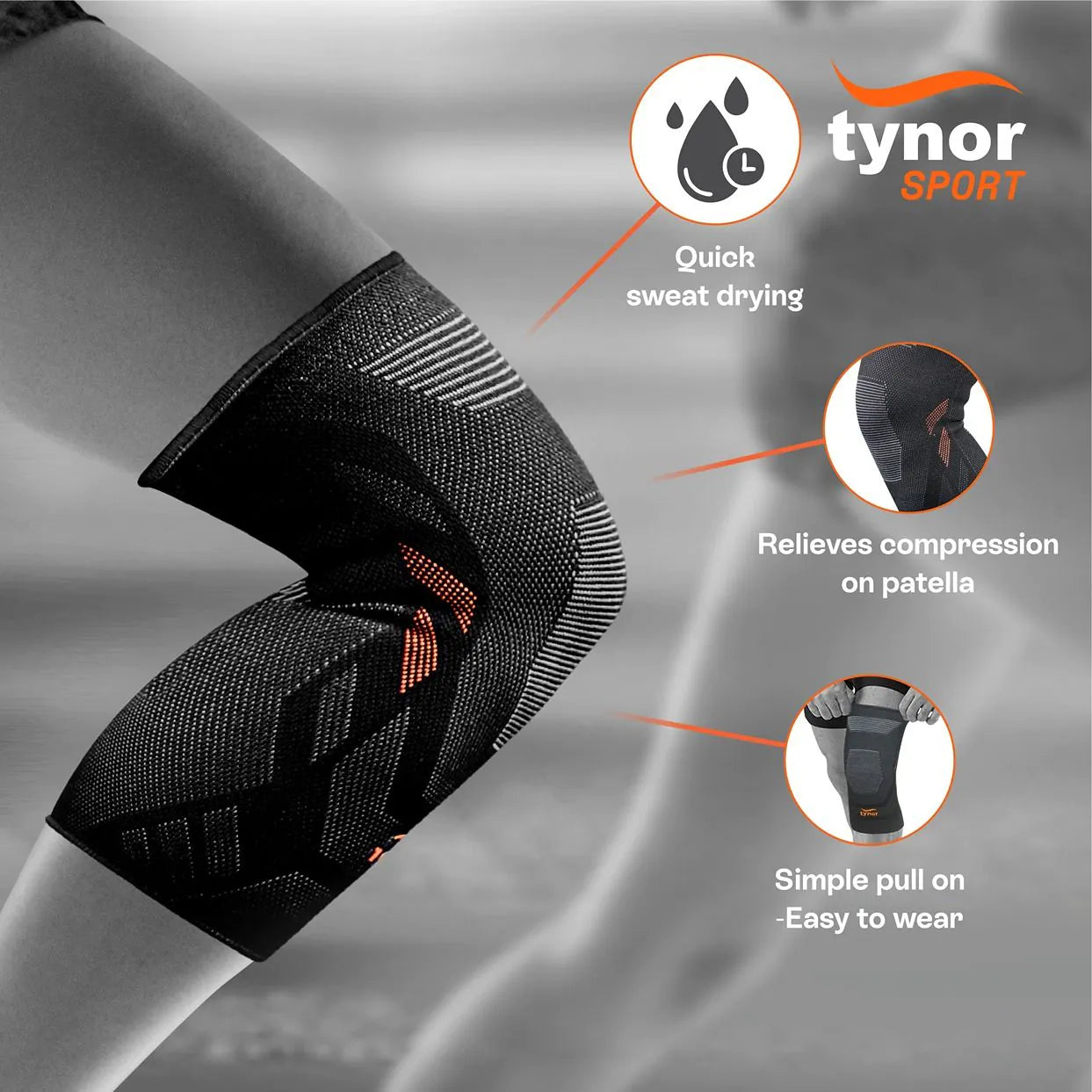 Air Pro knee cap for joint support, pain relief, and enhanced knee stability during activities