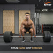 Tynorgrip Training Gloves 906 worn during a barbell deadlift