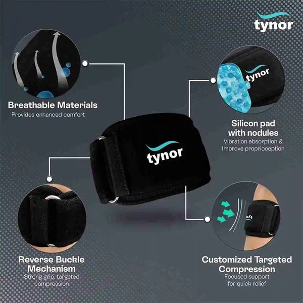 Tynor Tennis Elbow Support (Silicone Pad) — view 4