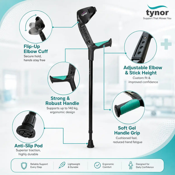 Tynor Elbow Crutch L13 — features