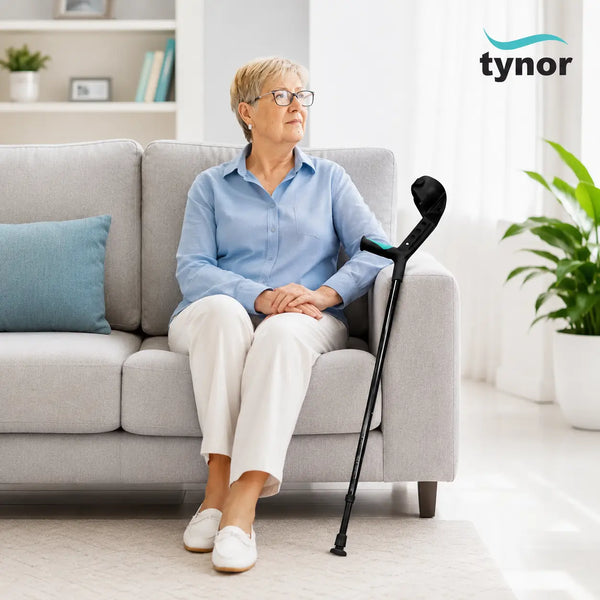 Tynor adjustable elbow crutch for men and women — lightweight design