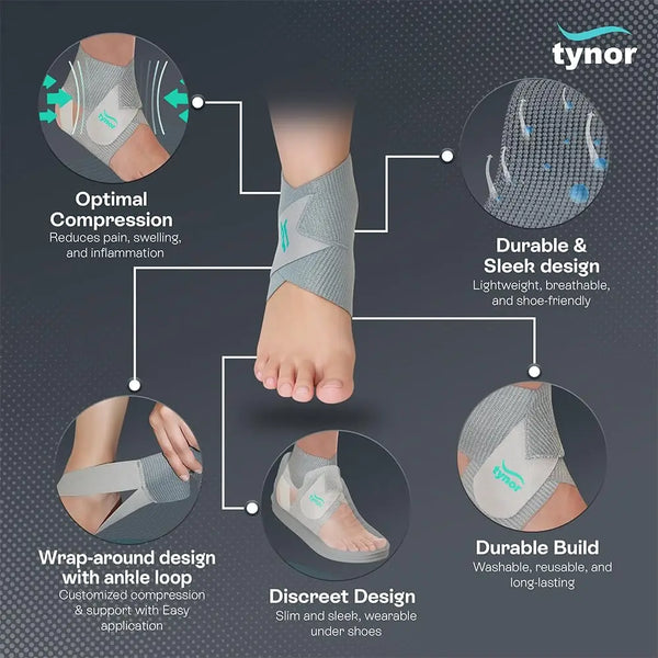 Neoprene Ankle Wrap (J16) – Tynor Ankle Support