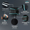 Tynor back support brace with features highlighted on a dark background