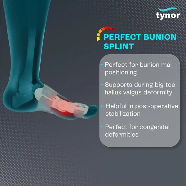 Tynor Bunion Splint K14 big toe splint worn on foot