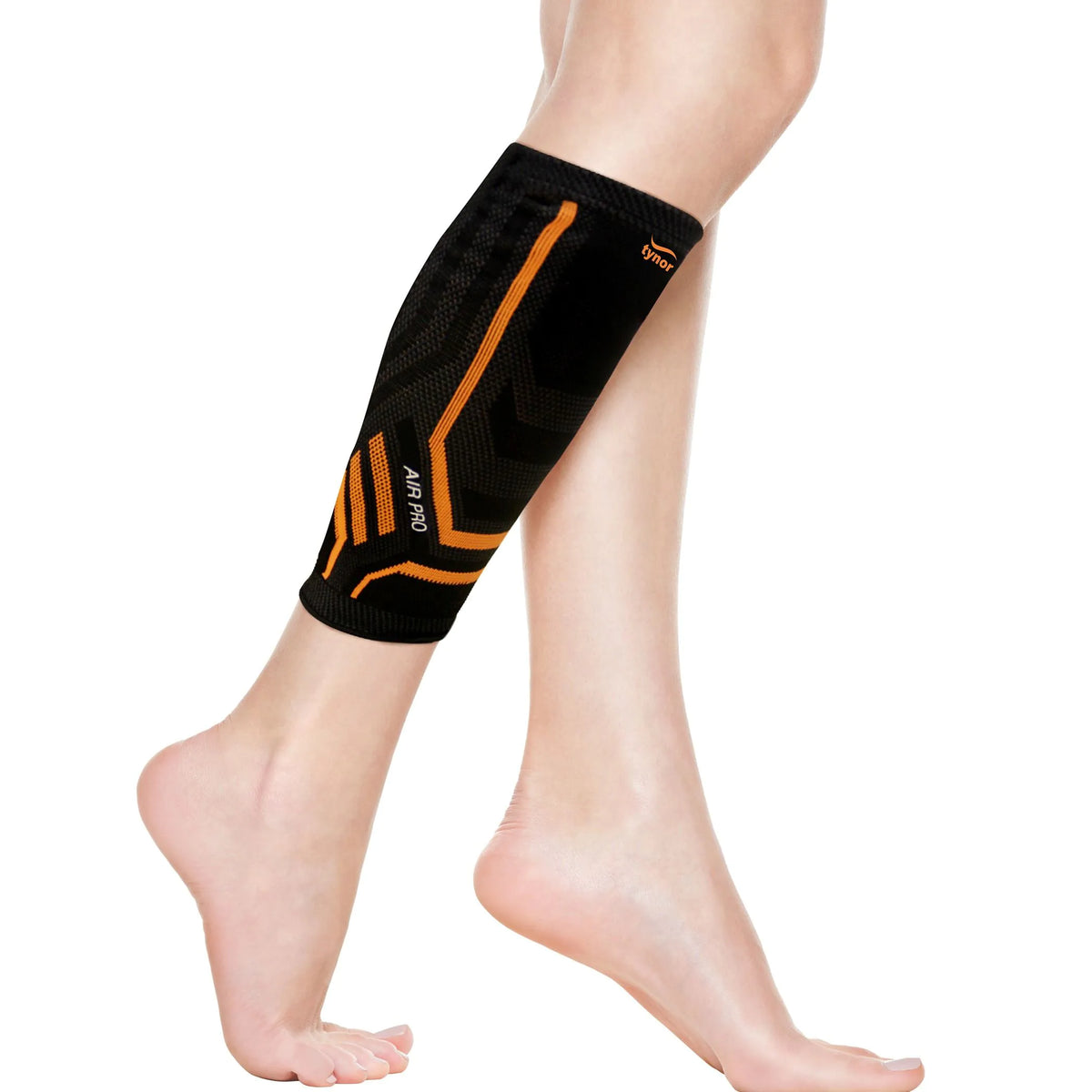 Tynor Shin and Calf Support Air Pro – Black &amp; Orange-Sports Range