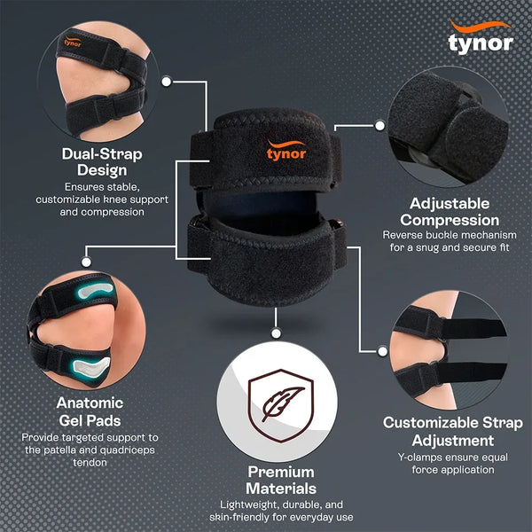 Tynor Sport Dual Patellar Knee Support | Knee Strap Australia