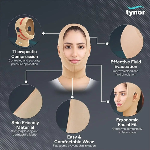 Tynor Face Compression Garment I85 — features