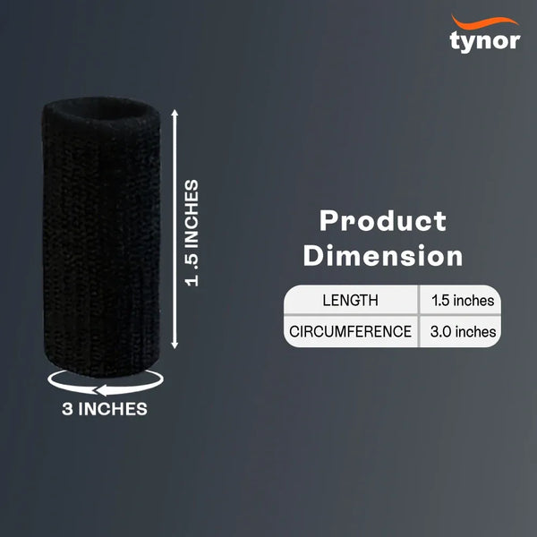 Tynor Finger Sleeves 706 — dimensions and size chart
