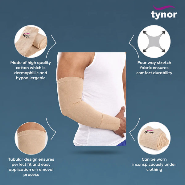 Tynor Tubular Elastic Compression Bandage I27 | Cut-to-Length