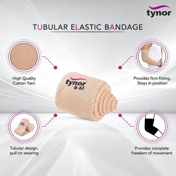 Tynor Tubular Elastic Compression Bandage I27 | Cut-to-Length