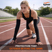 Tynor UV Protection Arm Sleeve 704 — view 9, worn by an athlete on a running track, pair shown, sold individually
