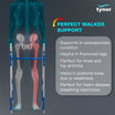 Walker with skeleton illustration and Tynor branding on a dark background